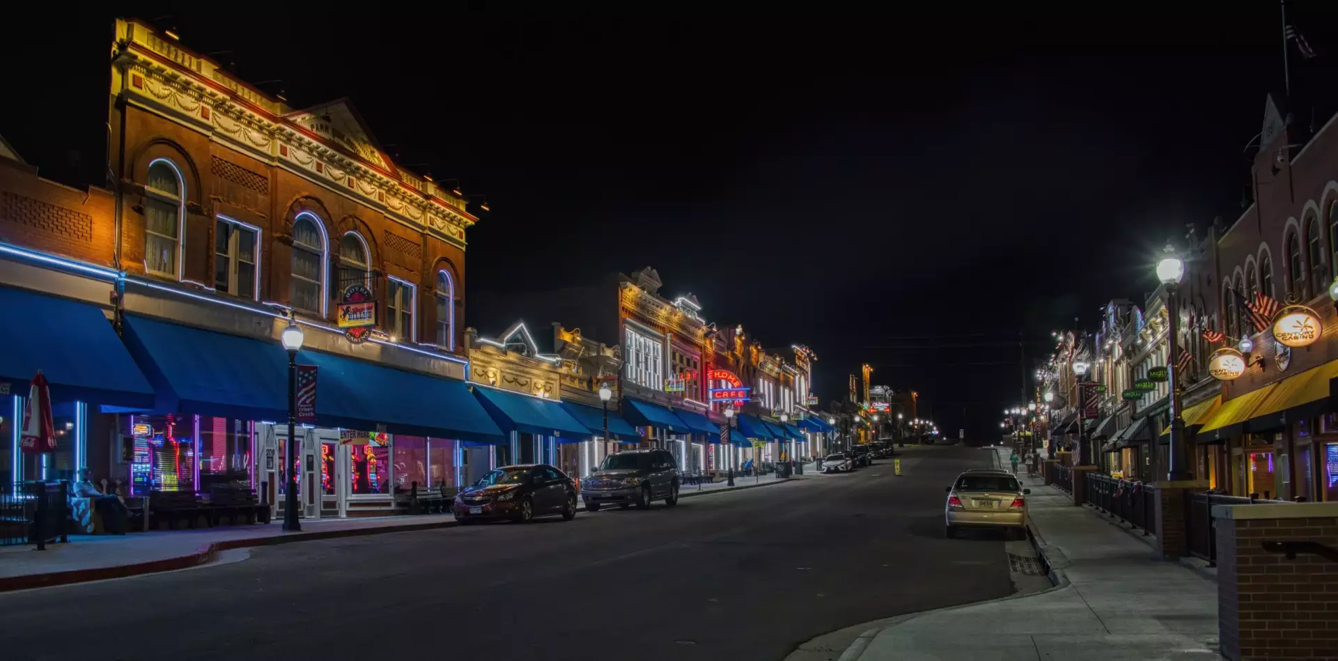 Cripple Creek at night